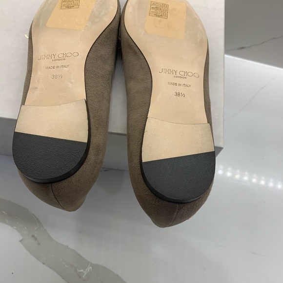 Jimmy Choo shoes flats size 38.5 beige - Picture 6 of 9